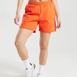 Gymshark Rest Day Sweats Shorts - Blaze Orange Marl